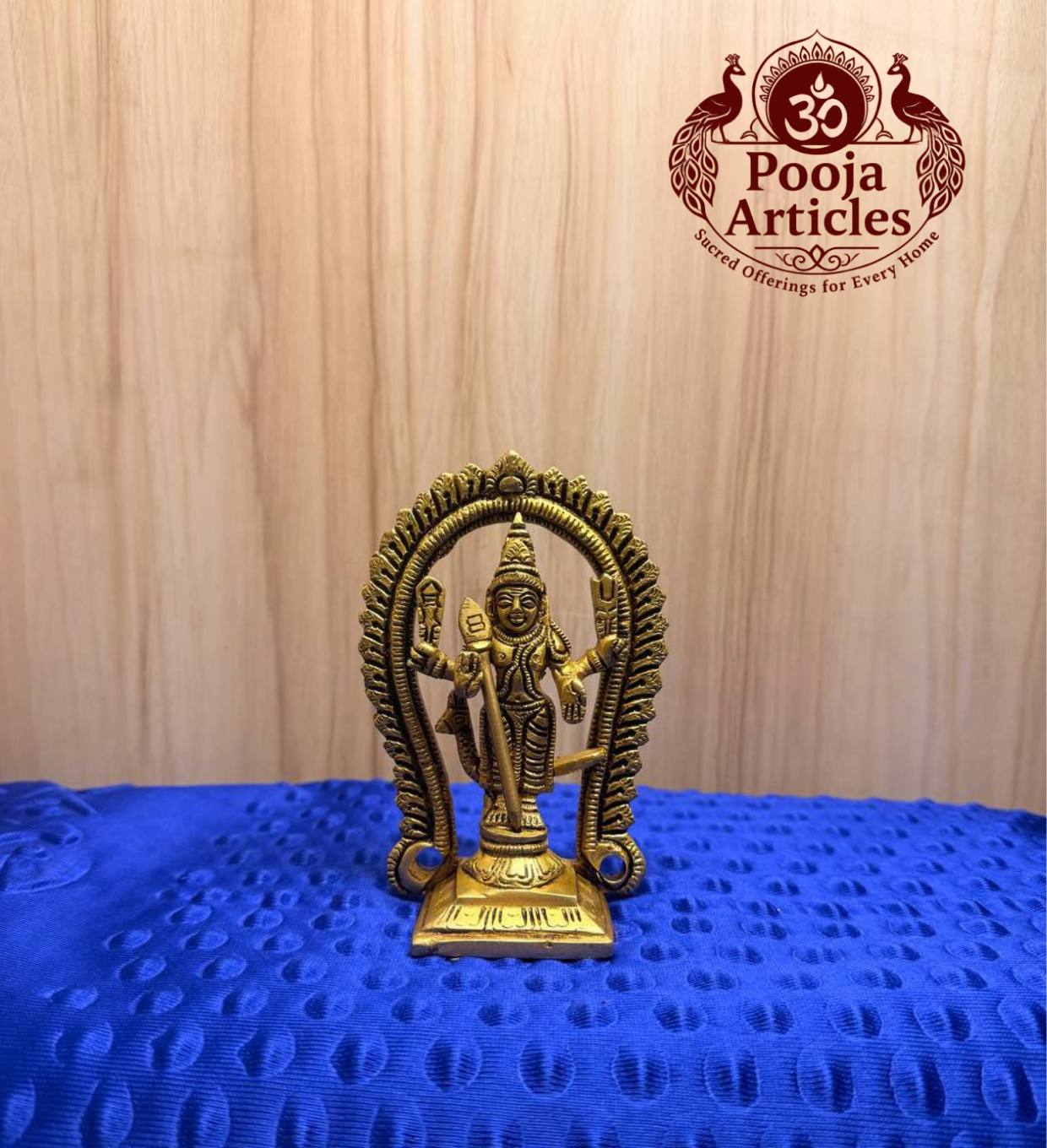 Brass Murugan Idol 4.7 Inch