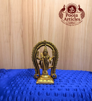 Brass Murugan Idol 4.7 Inch