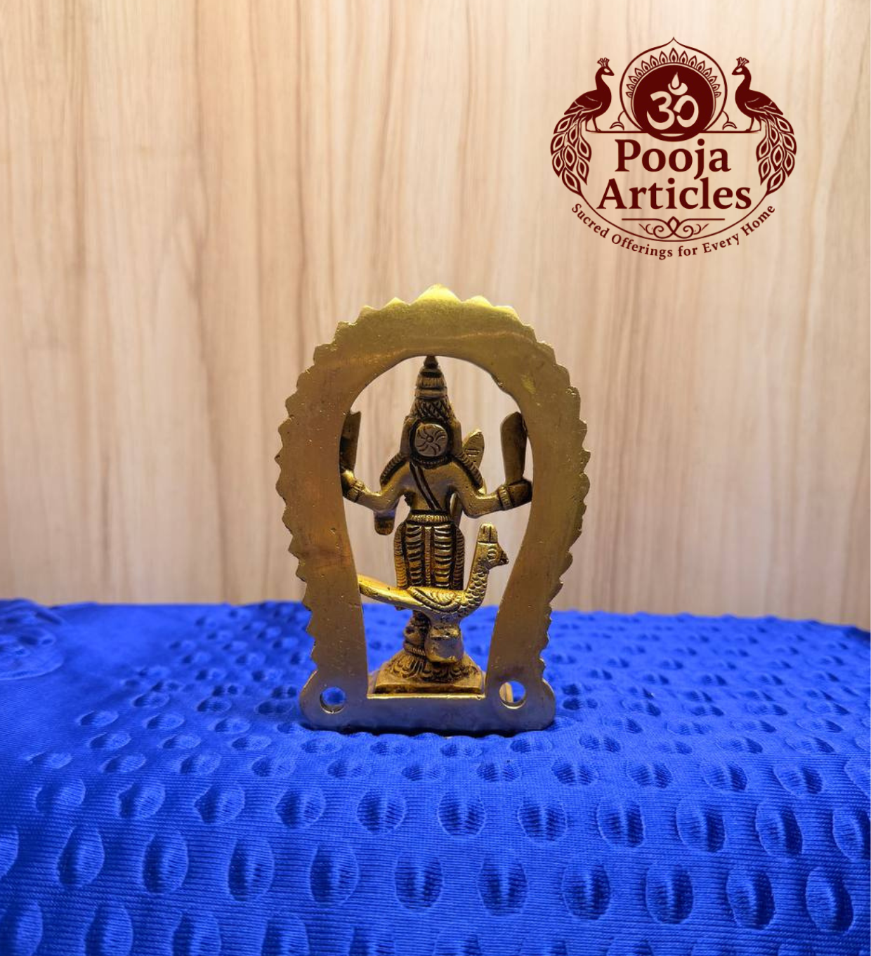 Brass Murugan Idol 4.7 Inch