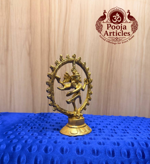 Brass Natraj Statue 4.7 Inch