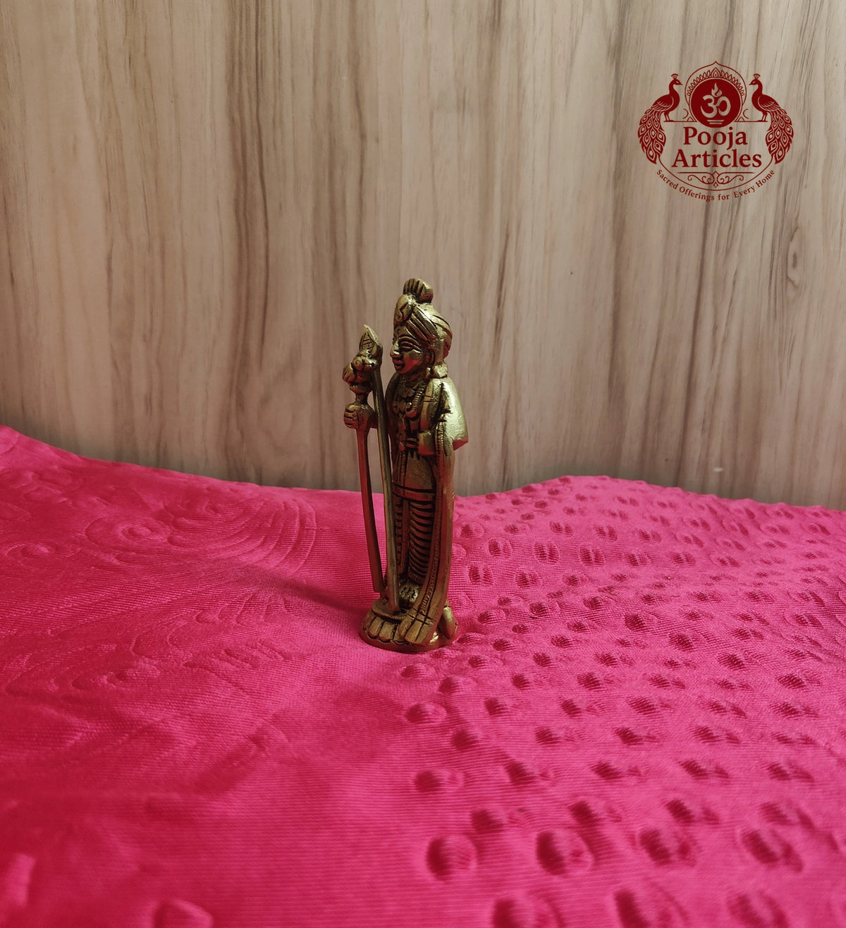 Brass Palani Raja Alangaram Murugan Statue 4.2 Inch
