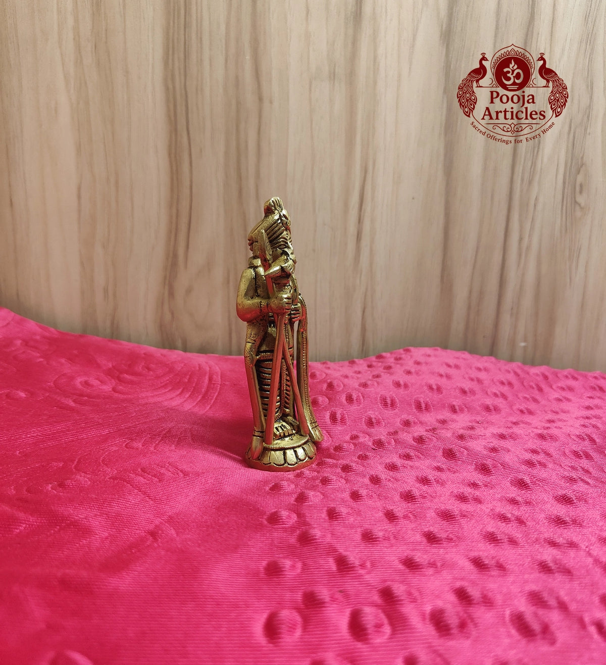 Brass Palani Raja Alangaram Murugan Statue 4.2 Inch