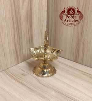 Brass Peacock Diya Size 2 – 4 Inch