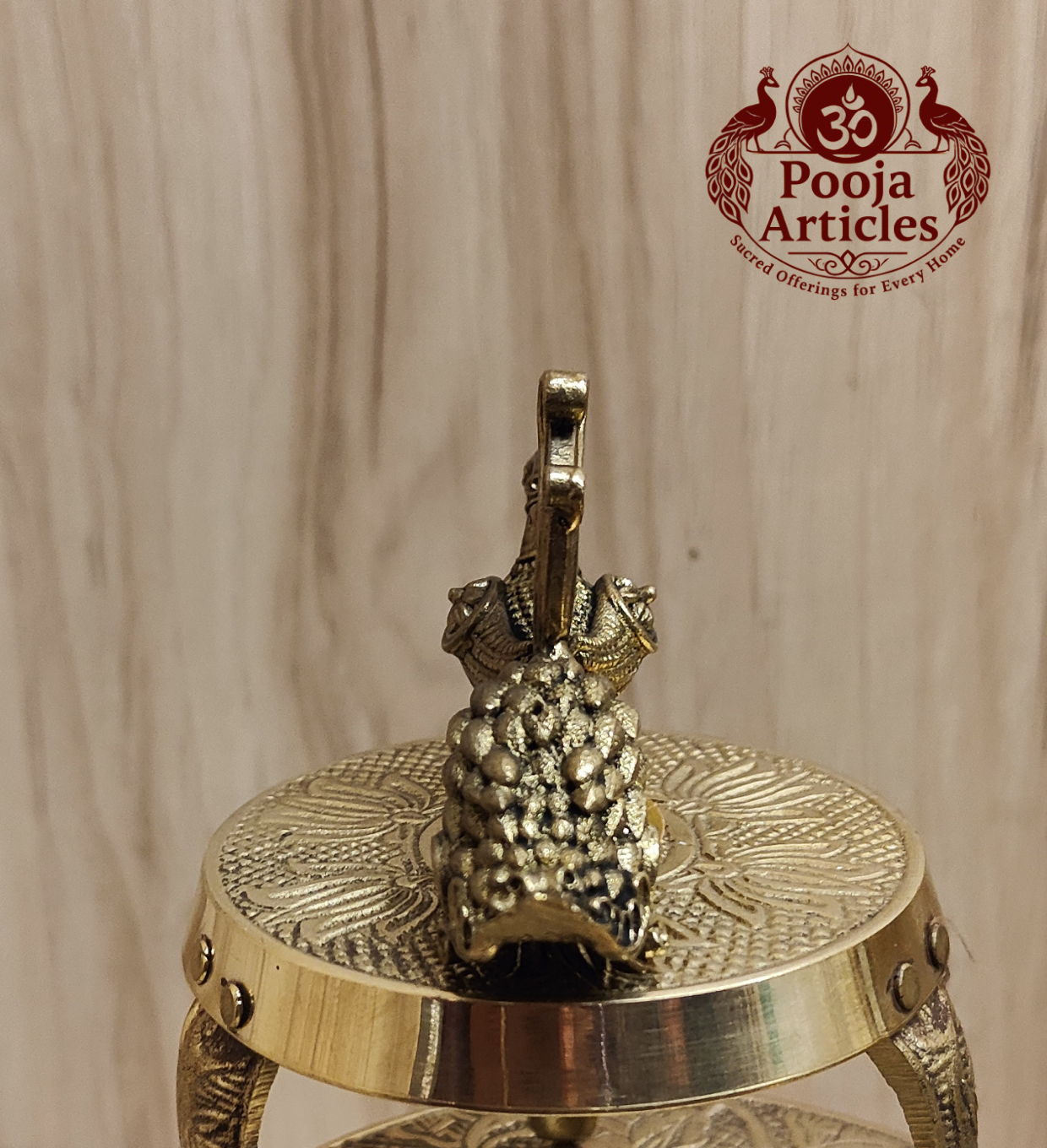 Brass Peacock Figurine 3 Inch