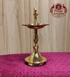 Brass Peacock Kuthu Vilakku 6.8 Inch