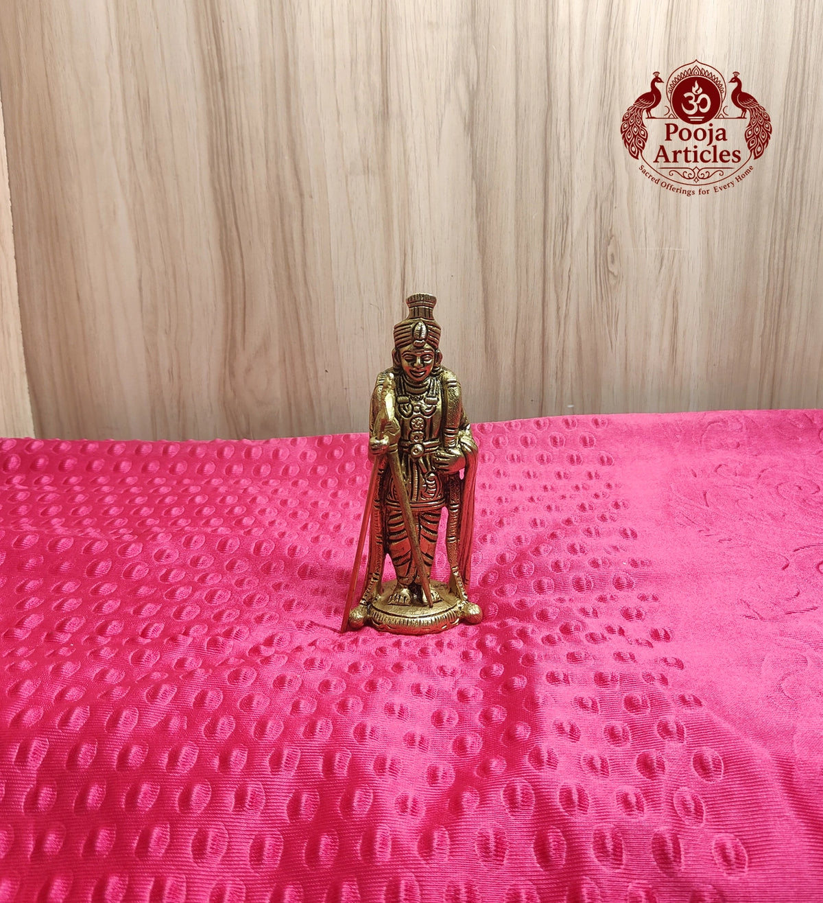Brass Raja Alangara Murugar Statue 6 Inch