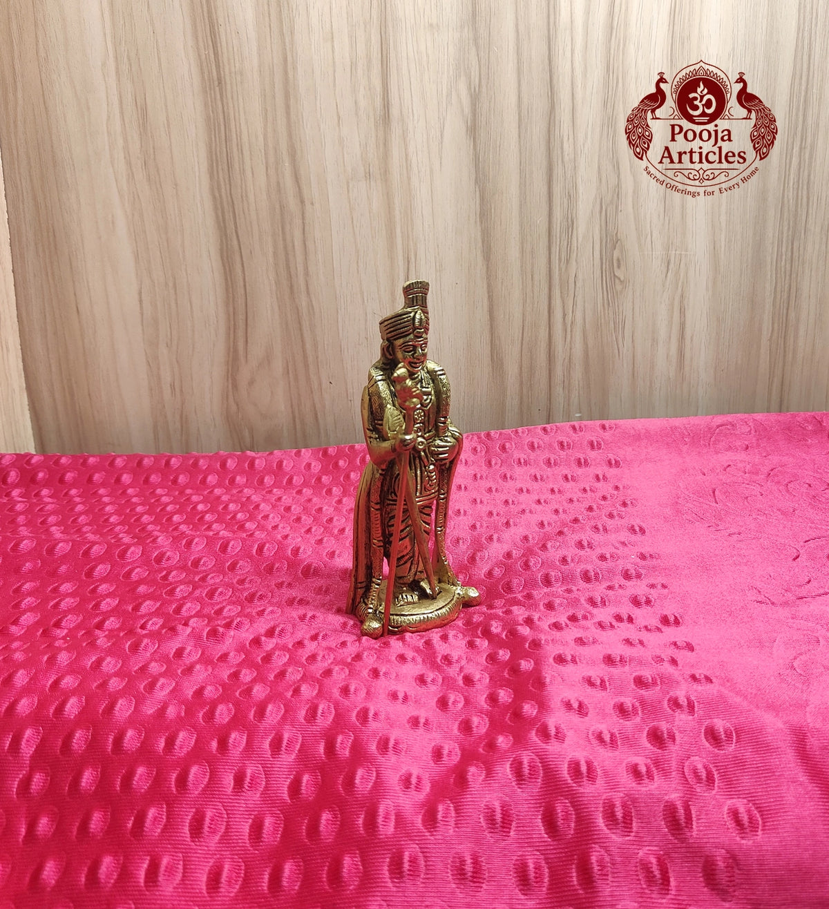 Brass Raja Alangara Murugar Statue 6 Inch