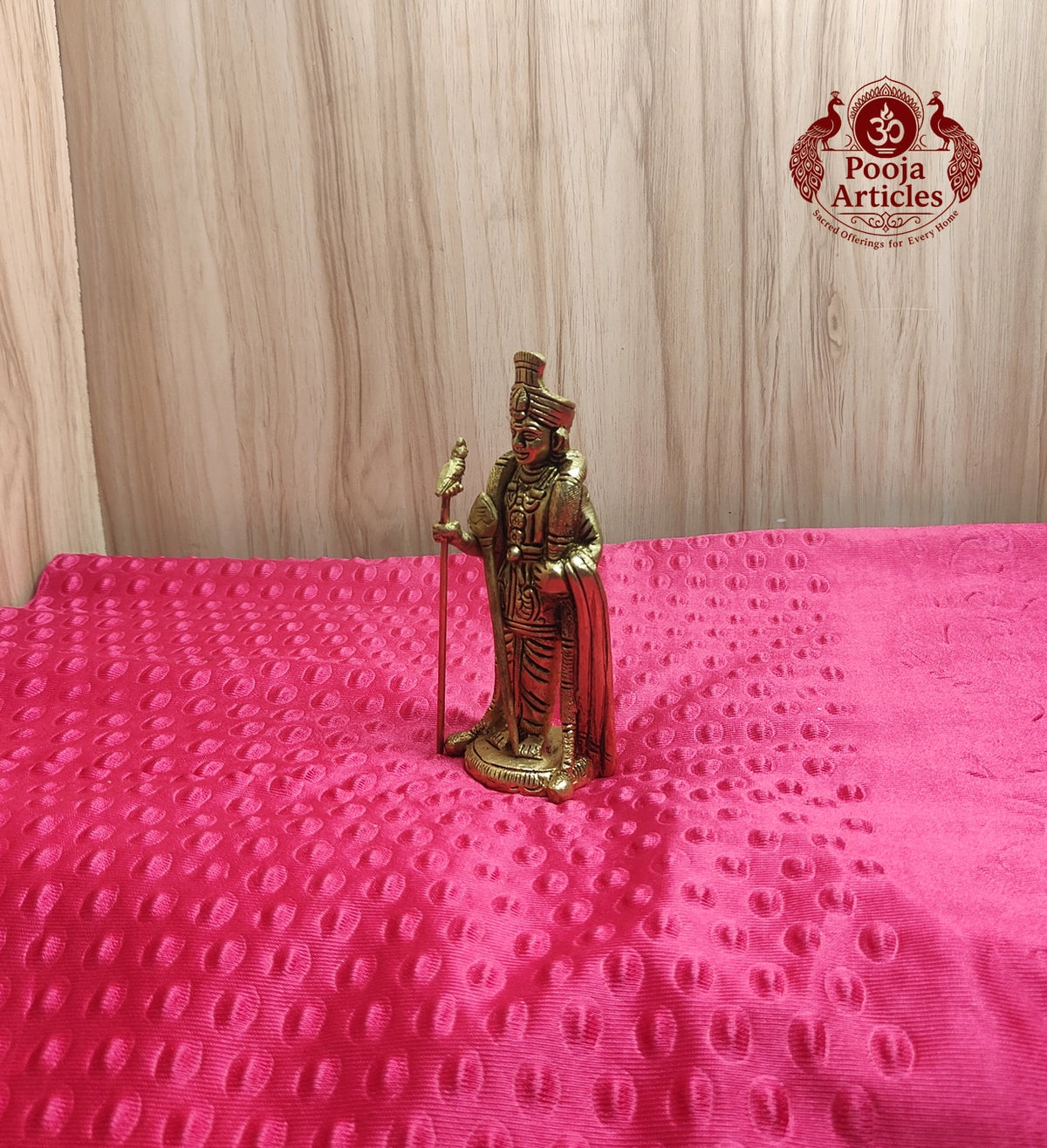 Brass Raja Alangara Murugar Statue 6 Inch