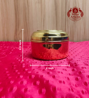 Brass Rim Jim Box 2.5 Inch Size 4 - measurement view