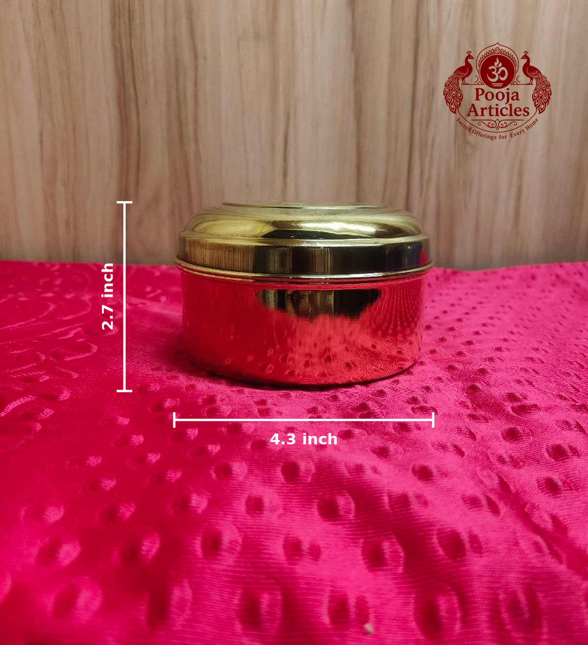 Brass Rim Jim Box 2.7 Inch Size 5 - measurement view