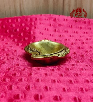  Brass Shankh Diya 3.2 Inch 