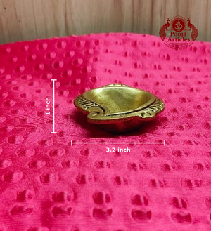 Brass Shankh Diya 3.2 Inch 