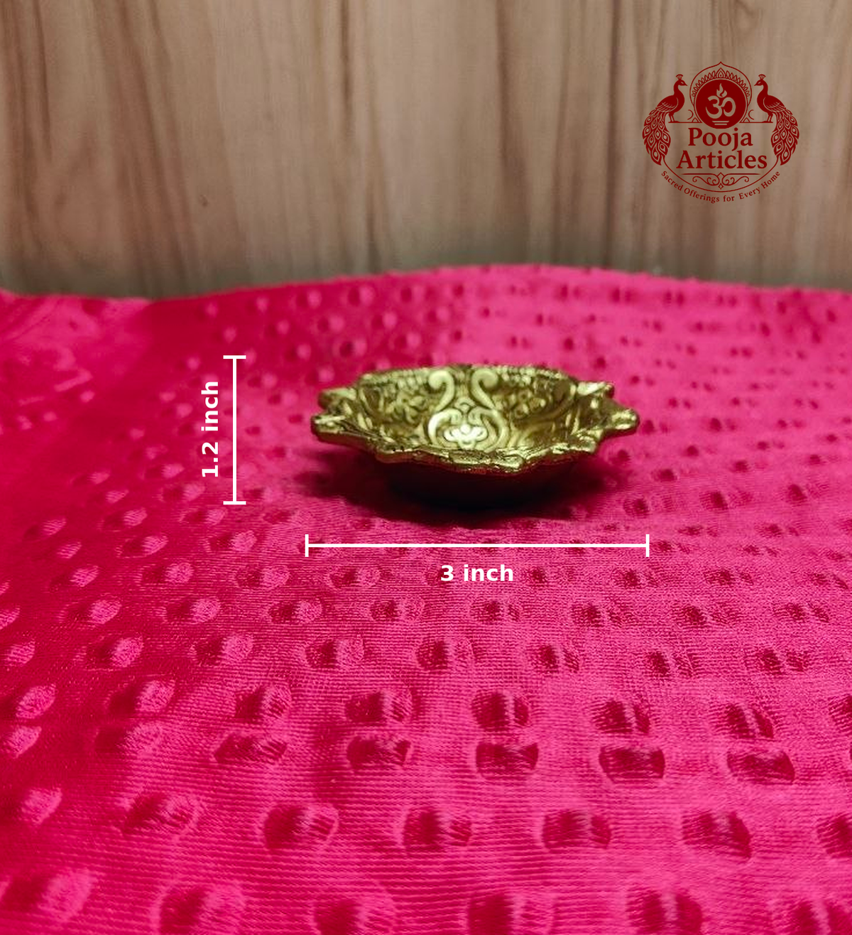 Brass Swastik Katori 1.2 Inch 