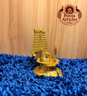 Brass Thiruchendur Gopuram Vilakku 5.2 Inch