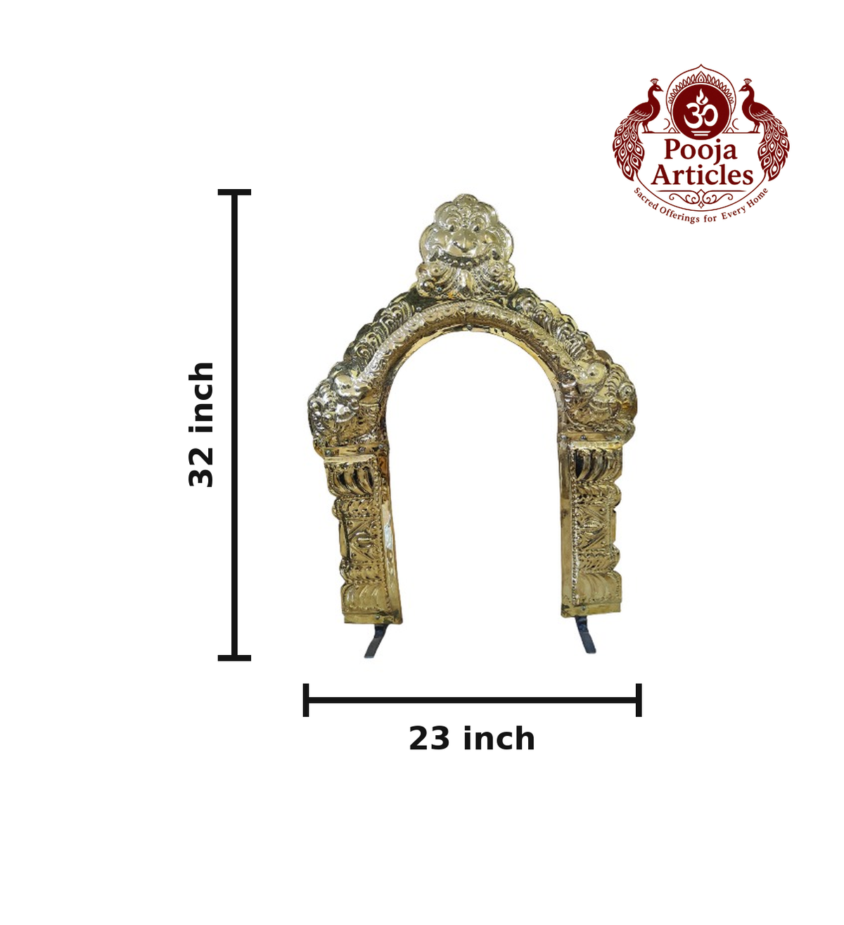 Brass Thiruvachi Arch 32 Inch 