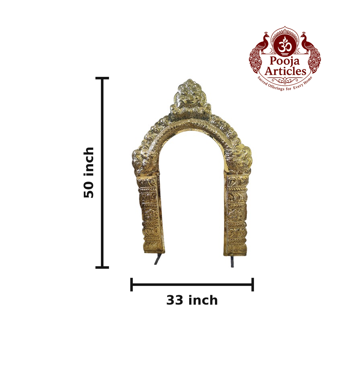 Brass Thiruvachi Arch 50 Inch 