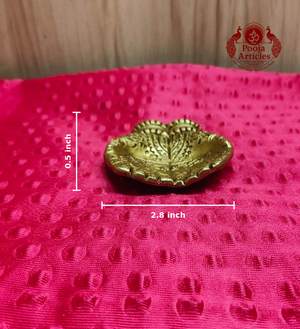 Brass Two Hand Oil Diya 0.5 Inch 