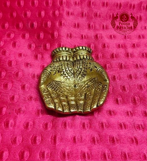 Brass Two Hand Oil Diya 0.5 Inch 