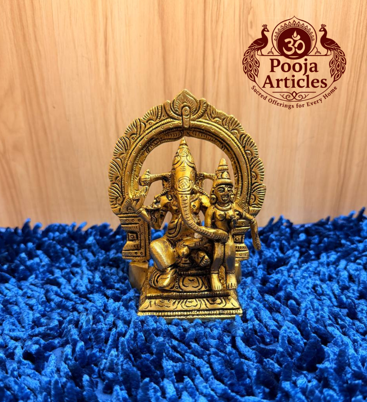 Brass Uchishta Ganesh Statue 5.5 Inch