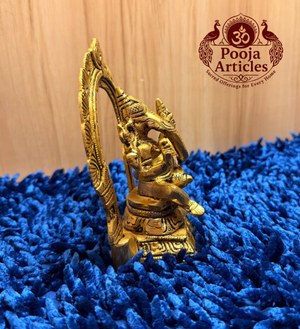 Brass Uchishta Ganesh Statue 5.5 Inch