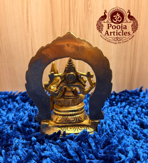 Brass Uchishta Ganesh Statue 5.5 Inch