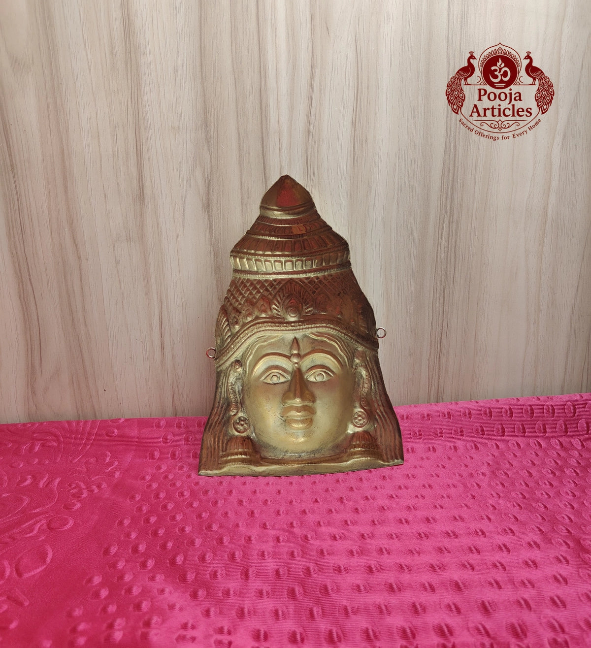 Brass Varalakshmi Amman Mugam 9 Inch 