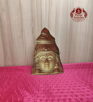 Brass Varalakshmi Amman Mugam 9 Inch 