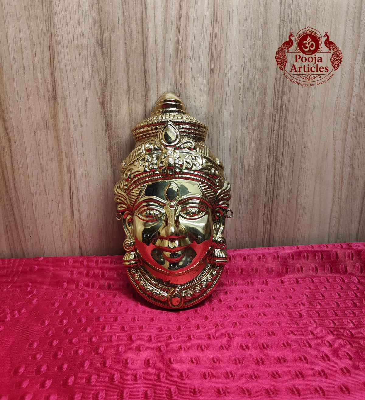 Brass Varalakshmi Ammavaru Face 9.3 Inch 