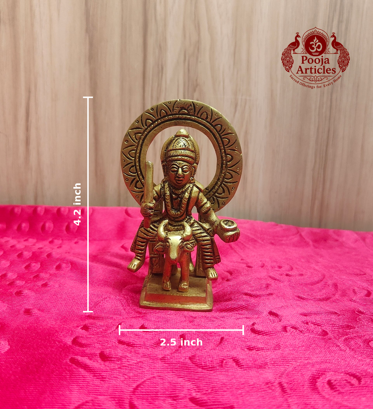 Brass Vishnu Maya Statue 4.2 inch