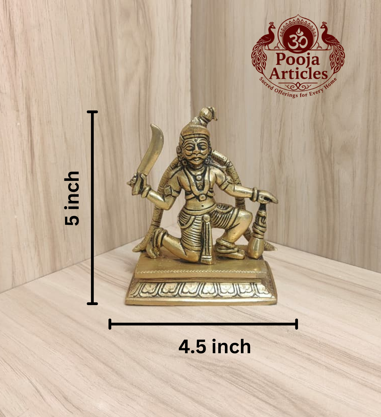 Bronze Nondi Karuppasamy Statue 5 Inch