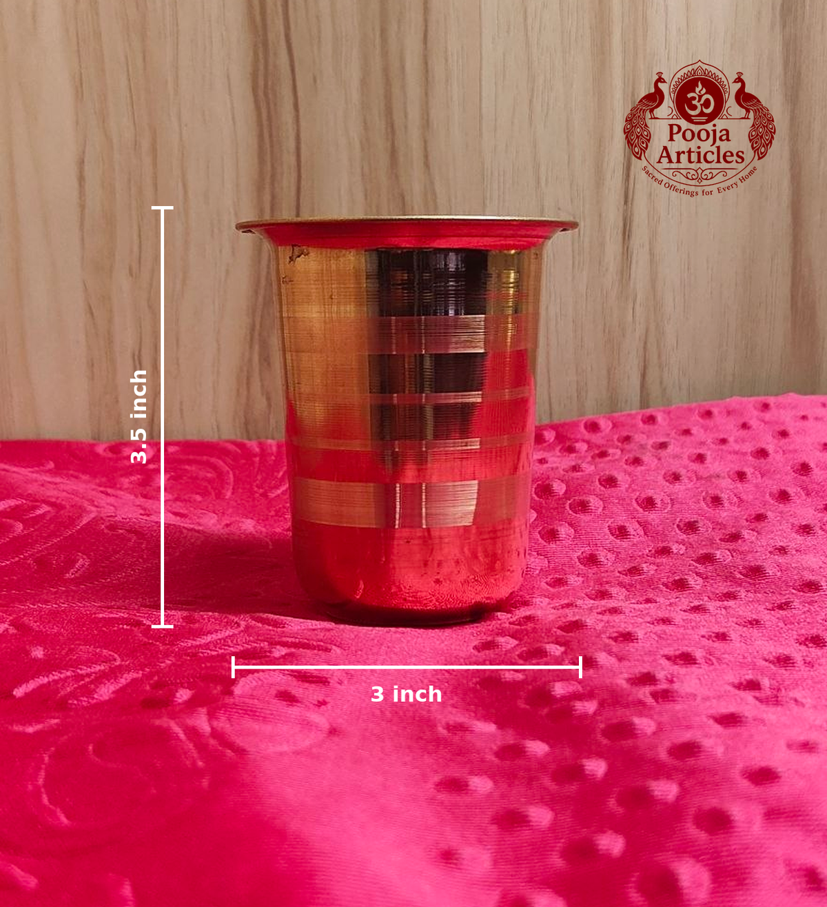 Copper Glass Tumbler 3.5 Inch 