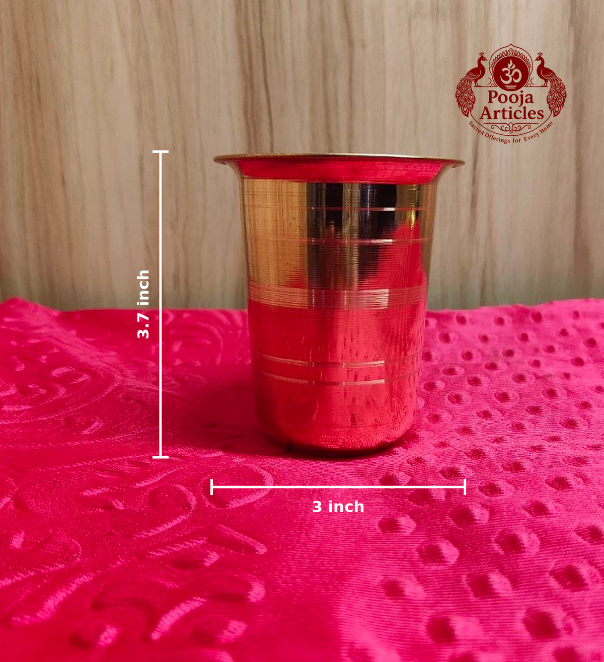 Copper Glass Tumbler 3.7 Inch 