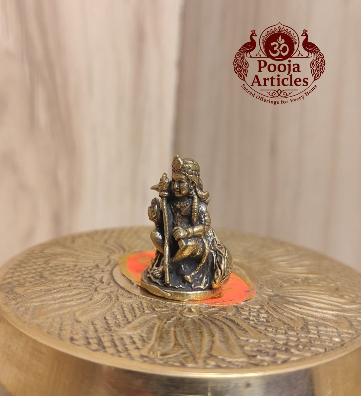Miniature Brass Balamurugan Statue 1 Inch