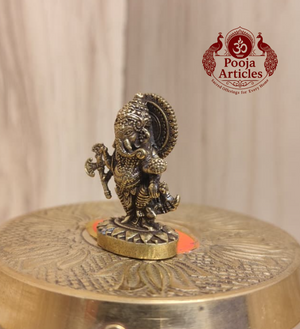 Miniature Brass Ganesh Murti 1.3 Inch