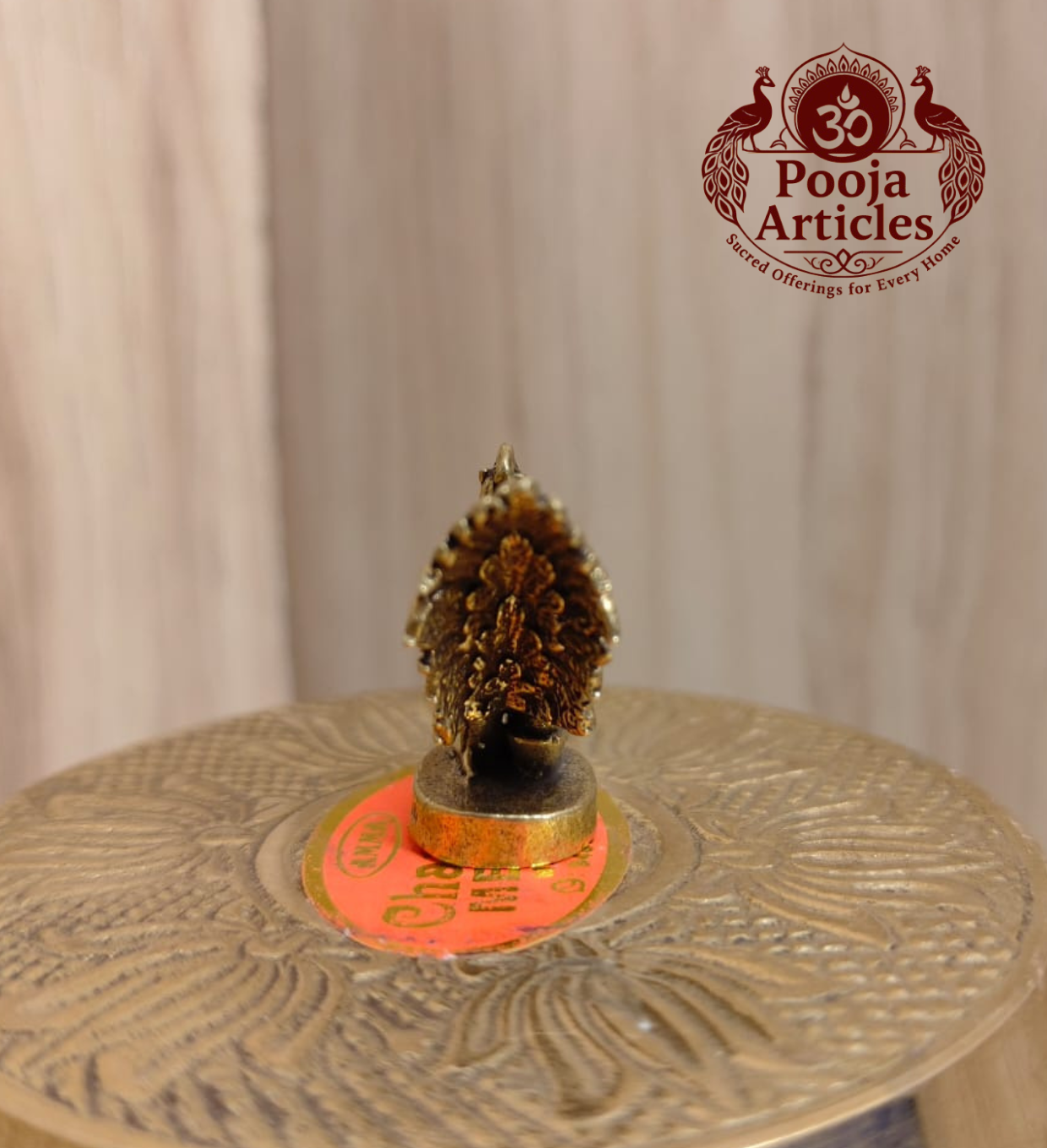 Miniature Brass Lucky Rooster Statue 1.2 Inch