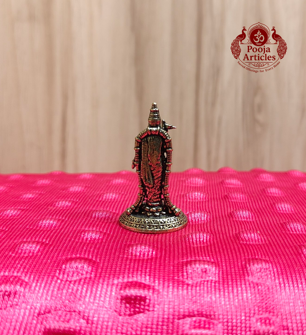 Miniature Brass Meenakshi Amman Statue 1.6 inch