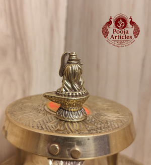 Miniature Brass Shiva Lingam 1.4 Inch