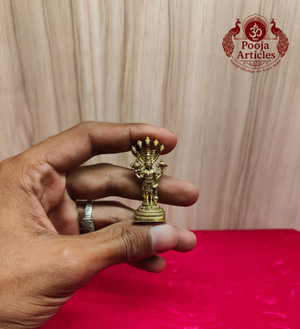 Miniature Panchaloga Lord Vishnu Statue 1.8 Inch