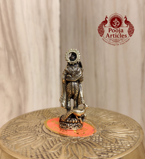 Miniature Brass Murugan Statue 1.6 Inch Pooja Articles