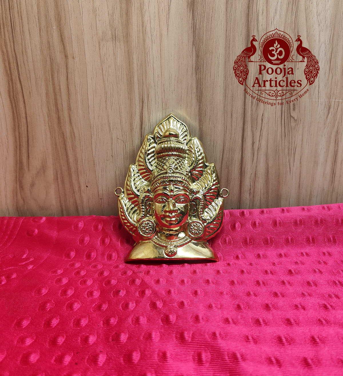 Premium Brass Amman Face Mask 5.1 Inch 