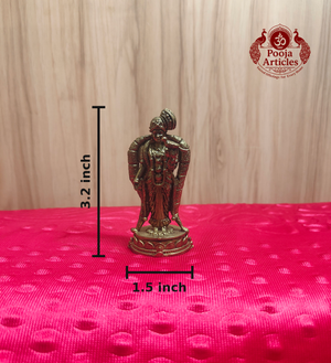 Premium Brass Andal Idol 3.2 Inch
