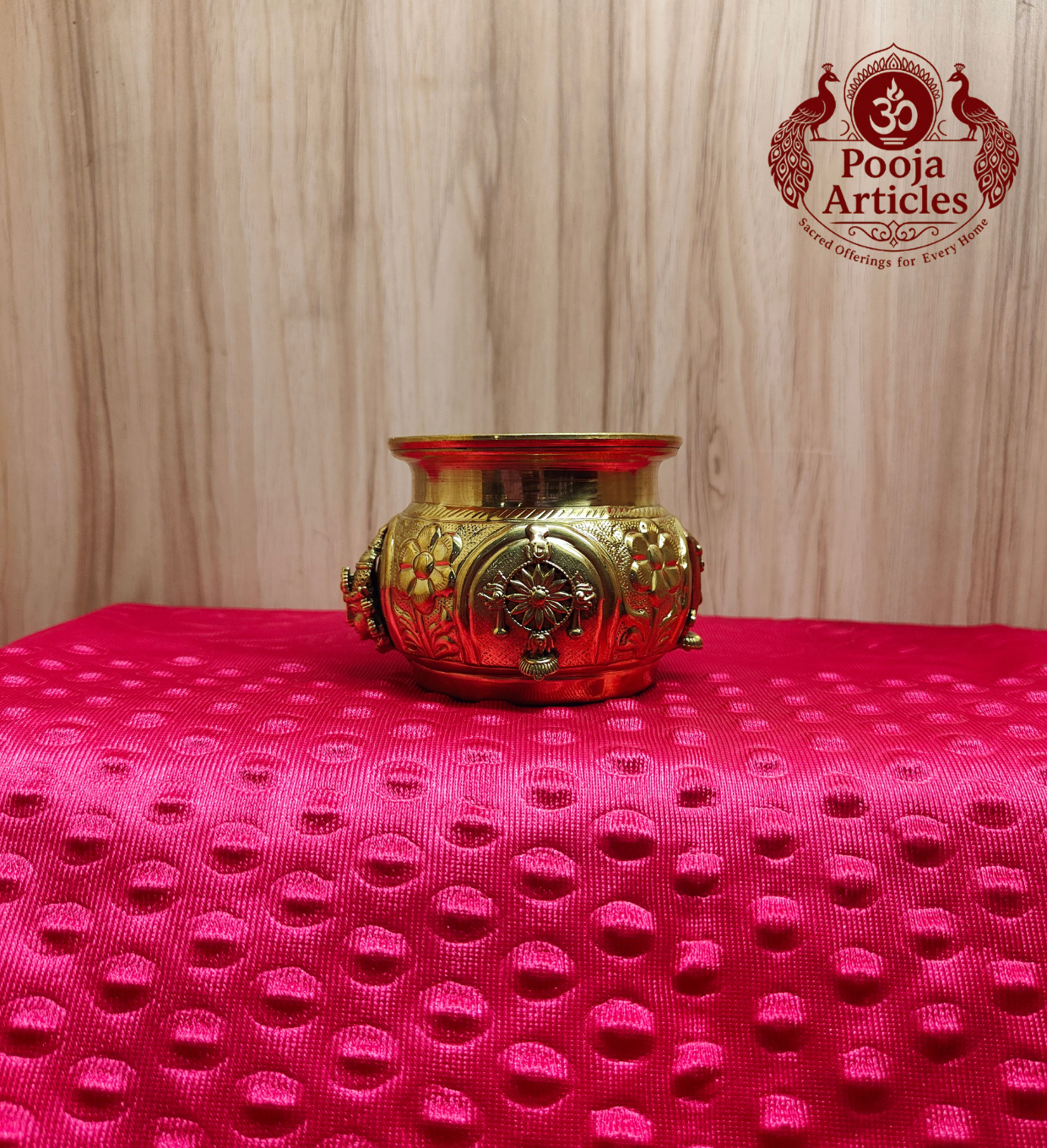 Premium Brass Ashtalakshmi Kalash Bowl 2.6 Inch