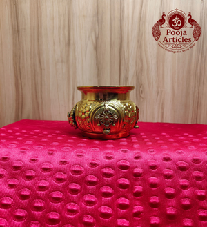 Premium Brass Ashtalakshmi Kalash Bowl 2.6 Inch
