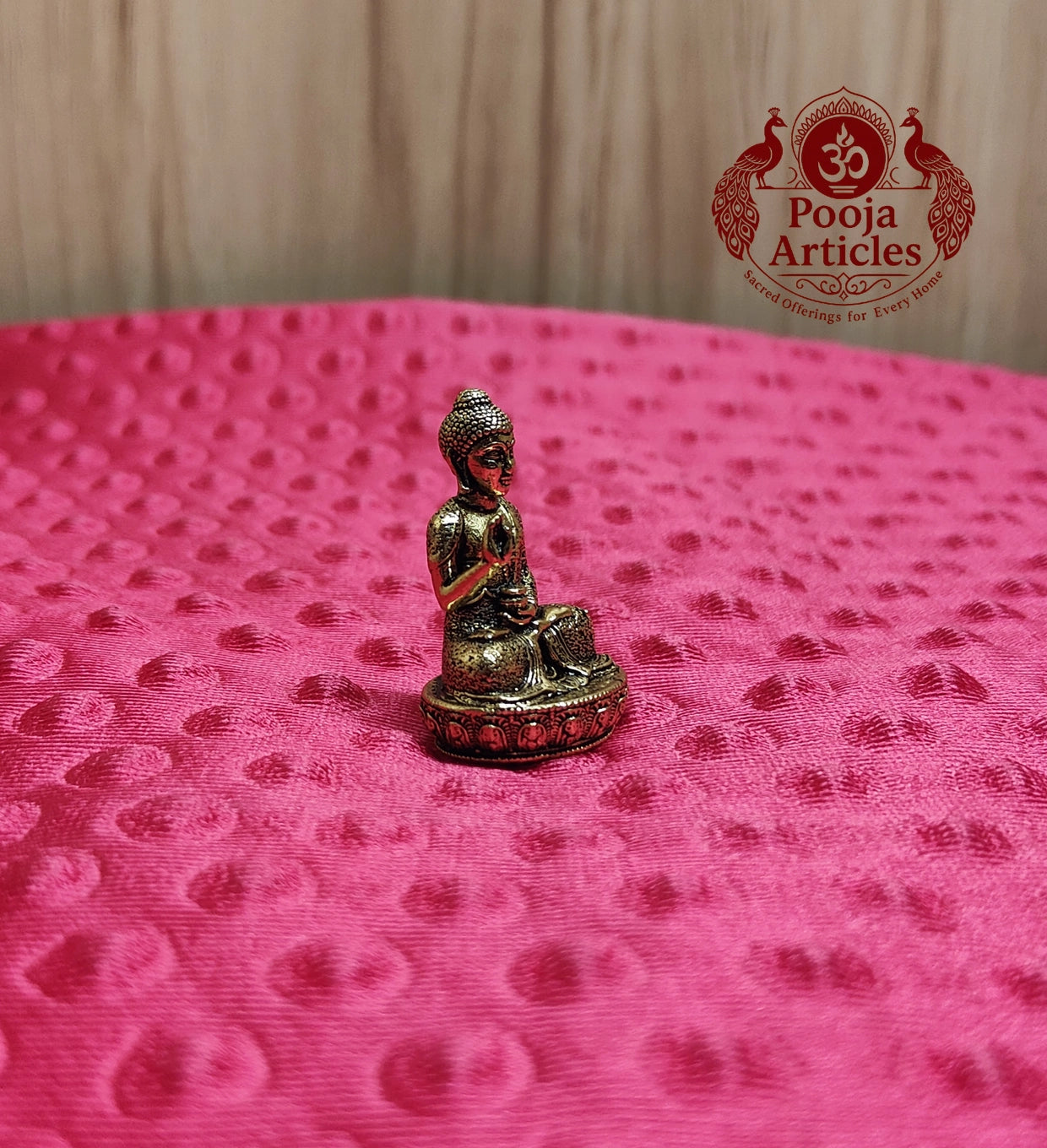 Premium Brass Buddha Idol 1.6 Inch 