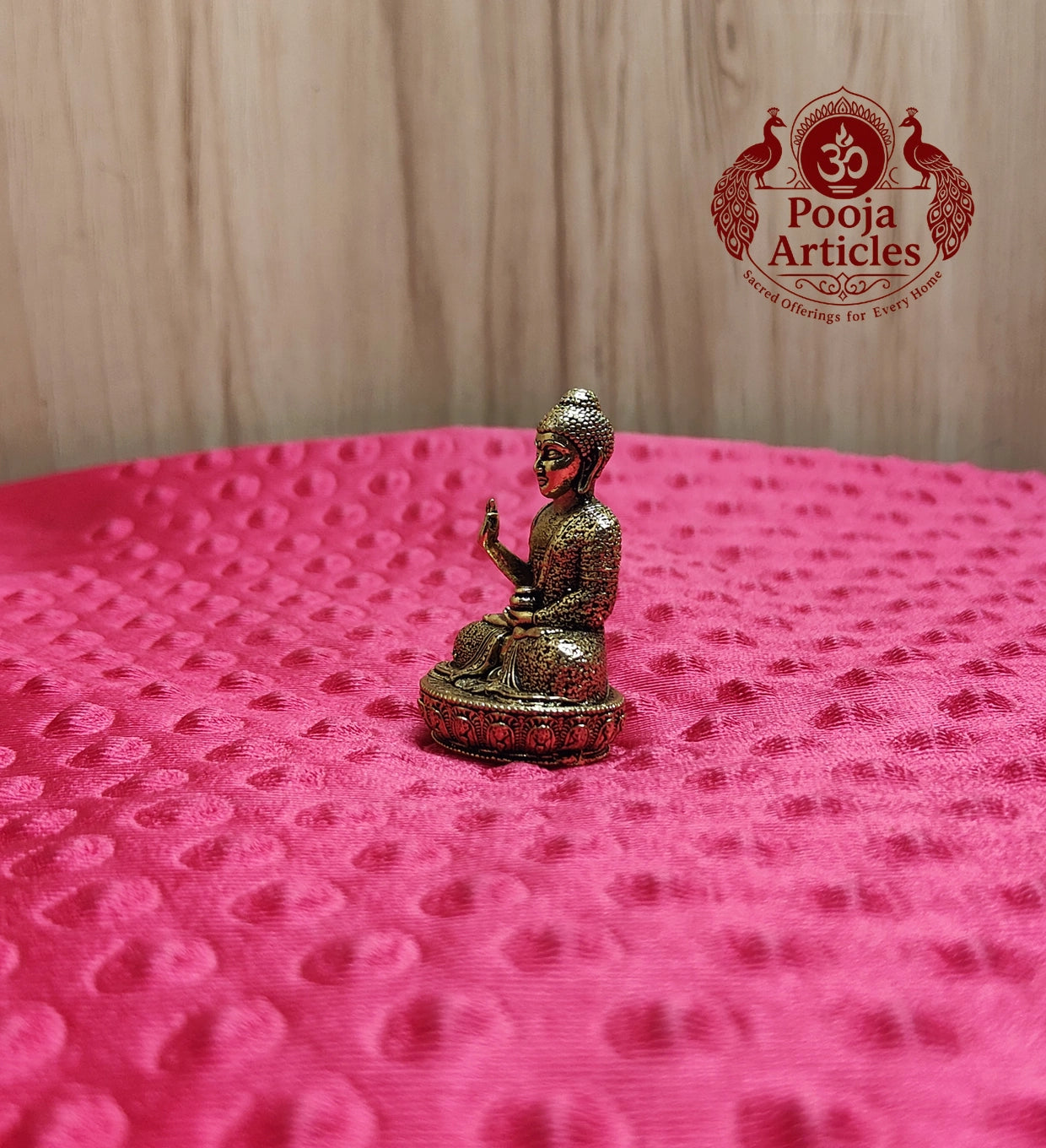 Premium Brass Buddha Idol 2 Inch 