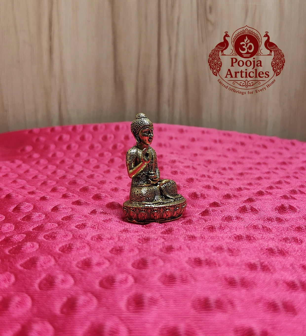 Premium Brass Buddha Idol 2 Inch 