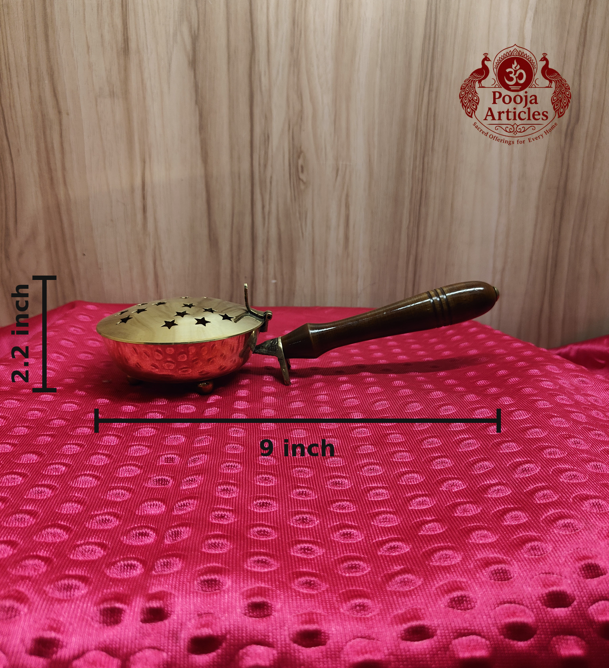 Premium Brass Dhoop Dani 9 Inch