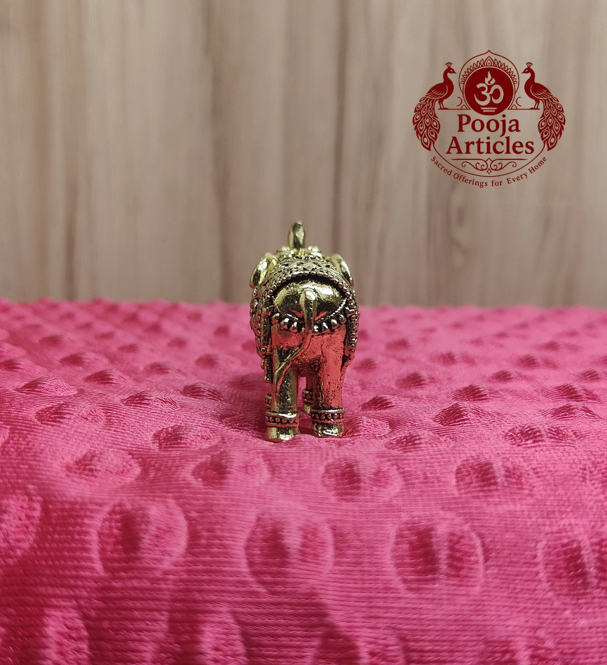 Premium Brass Elephant Idol 1.5 Inch 