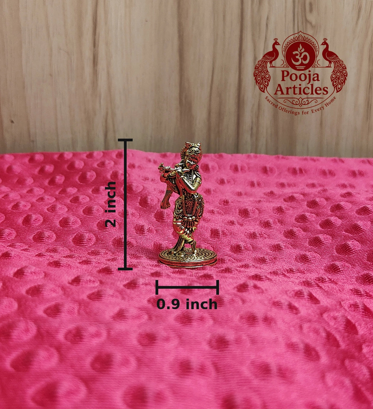 Premium Brass Krishnan Idol 2 Inch 