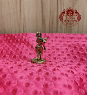 Premium Brass Krishnan Idol 2 Inch